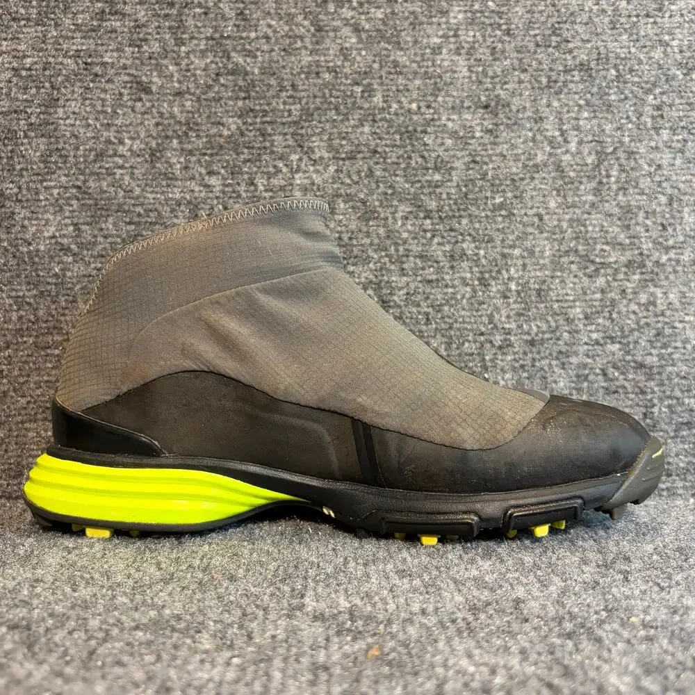 Nike Golf Lunar Bandon II Mens Size 6.5 Gray Yellow Lunarlon Waterproof Shoes